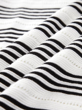 Stripe Eyelet Long Dress
